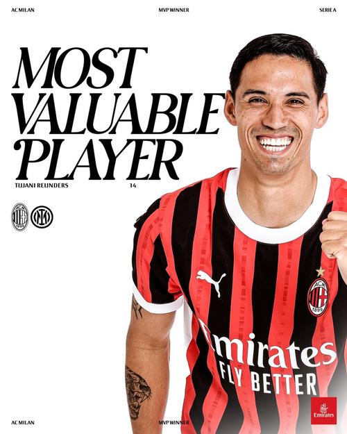 赖因德斯:一定会看米兰德比,我支持米兰,希望球队夺得意甲